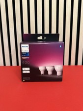 Philips Hue White & Color GU10 400lm LED Spot Confezione da 3 Bluetooth NUOVO confezione originale