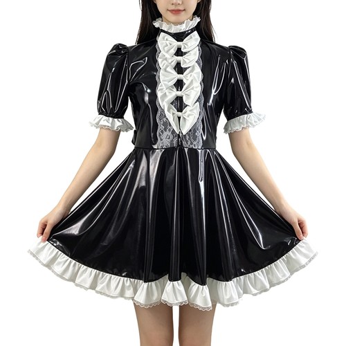 Abito sexy pvc - abito, ruffles