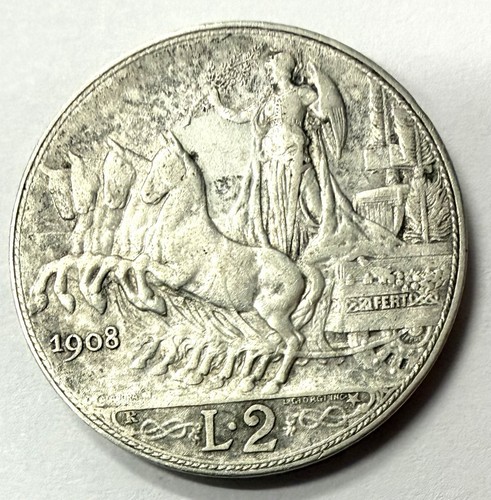 Pièce lire 1908 italie - lire,