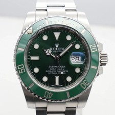 Orologio Rolex 116610LV Submariner Hulk acciaio ceramica anni 2010 come nuovo