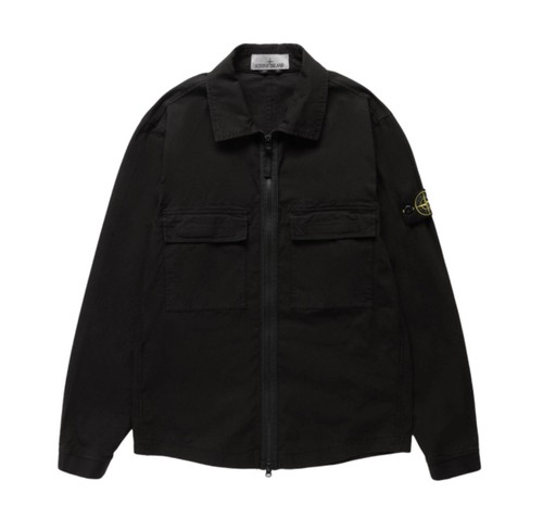 Sopracamicia stone island nera - sopracamicia,