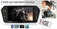 SPECCHIETTO RETROVISORE MONITOR 7 POLLICI HD 16:9 BLUETHOOT VIVAVOCE TOUCH Scree
