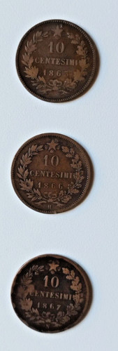 Monete 10 centesimi - 3,