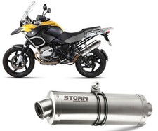 Scarico Storm by Mivv Oval acciaio inox per Bmw R 1200 Gs 2010 > 2012