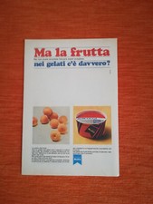 PUBBLICITA' ORIGINALE  ADVERTISING GELATI MOTTA anni 70/80