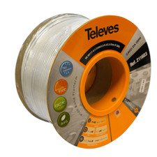 CAVO ANTENNA TV SAT coassiale  TELEVES 211603 5mm bobina 200MT terrestre satelli