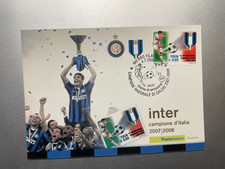 2008 Cartolina Filatelica F.C. Inter Campione Italia Calcio 2007/2008