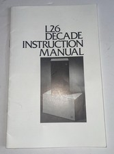 JBL L-26 altoparlante proprietario / manuale utente *originale*