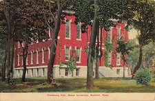 Postcard Baldwin Kansas Baker