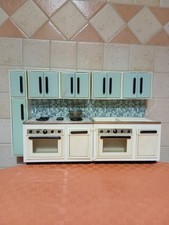 Cucina  Giocattolo Vintage Anni '60 Latta Con Pentola Alluminio RARA Marca L.A.C