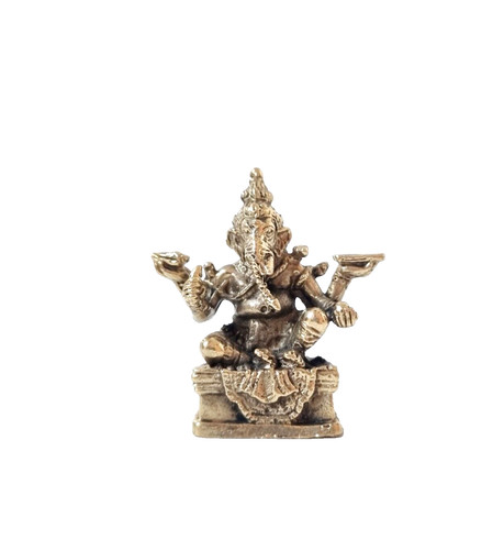 Scultura ganesh dorata dio - scultura,