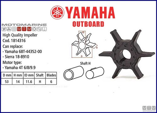 Girante pompa acqua yamaha - pompa,