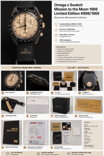Omega swatch moonswatch - omega, x