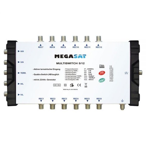 Megasat multiswitch 12 - megasat, 5/12
