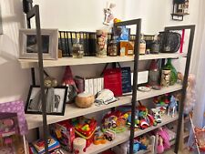 libreria moderna marca creo modello kyra  colore rovere chiaro e metallo petroli