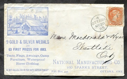 Ottawa 1885 tende bandiere - ottawa, tende,
