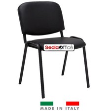 Sedia Ecopelle Nero Lavabile