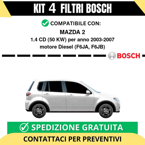 Kit bosch filtri tagliando - 4,