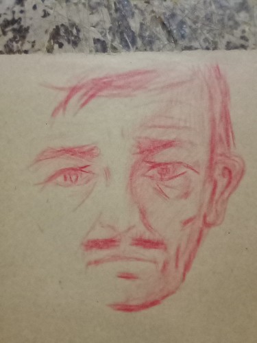 Disegno volto clark gable - disegno,