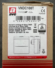 ASPIRATORE CENTRIFUGO AVE COLORE BIANCO ORIGINALE CON TIMER DIAMETRO 100MM