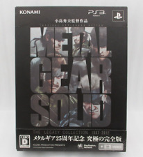 PS3 Metal Gear Solid The Legacy Collection 1987-2012 Dal Giappone Mgs