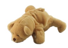Doudou peluche ours beige