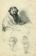 Uomo caricatura ritratti