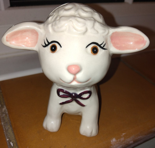 Portafoto ceramica agnello - portafoto,