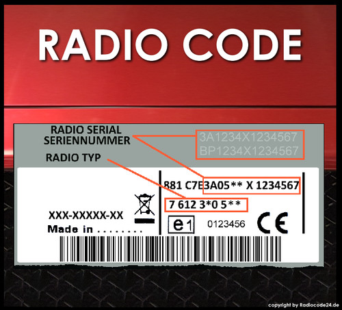 Codice radio adatto per - adatto,