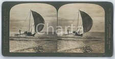 1907 WELLAWATTA (SRI LANKA) Singhalese catamaran *Stereoview WHITE 14305