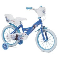 Bicicletta da Bambina 16 Pollici Frozen con Rotelle Bici Mountain Bike per Bimba