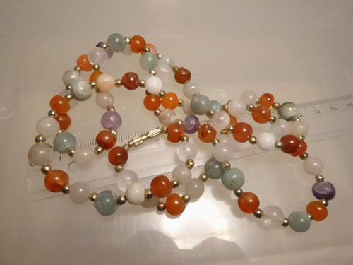 Collana sfere pietre - sfere,
