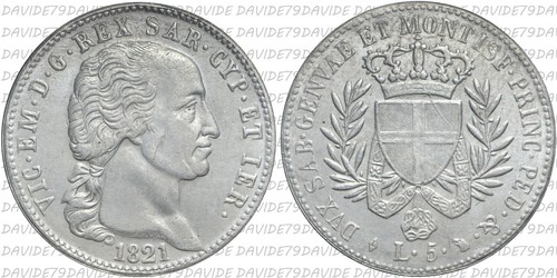 Regno sardegna vittorio - -,