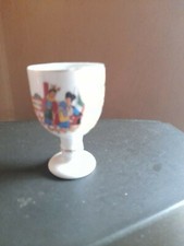 Portauovo-porta uovo ceramica porcellana vintage h cm.6 figure china ,cinesi