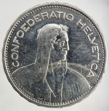 1932 Switzerland Swiss 5 Franc