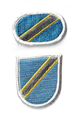 Oval beret flash 56th troop - oval,