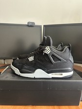 Air Jordan 4 Black Canvas Size