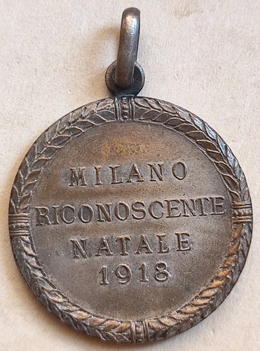 Medaglia milano riconoscente - medaglia,