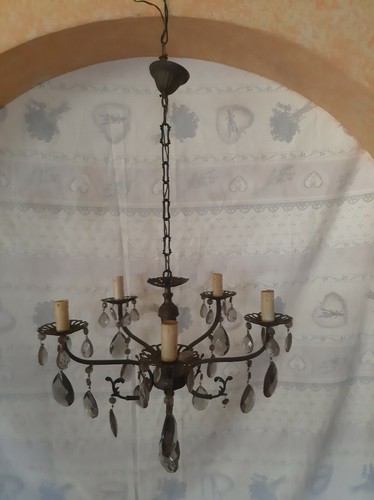 Lampadario ottone bracci - ottone, 5