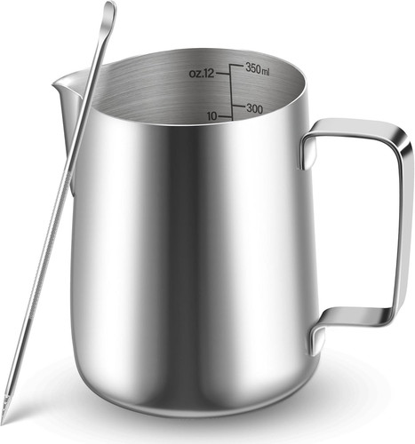 Bricco latte 350ml acciaio - latte, in