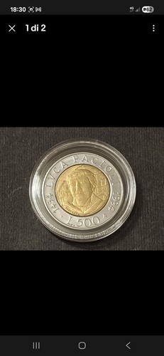 Moneta 500 lire luca - lire,