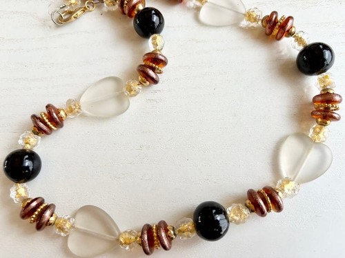 Collana vintage con cuore - , in