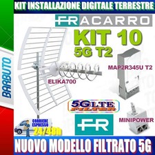 FRACARRO KIT 10 5G T2 CON ELIKA700 + MAP2R345U T2 + MINIPOWER 12P COD 217975