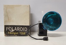 RARO FLASH VINTAGE POLAROID FLASHGUN MODEL 268 PER LAMPADE A BULBO, DA TESTARE.
