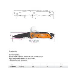 Coltello Soccorso Auto
