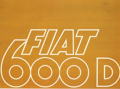 Catalogue brochure fiat 600 - fiat,