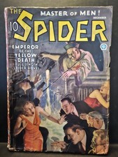 Vtg 1935 the spider - spider, master