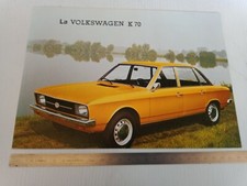 brochure depliant originale 1970 lingua italiano Volkswagen K70