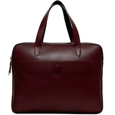 Borsa da lavoro Cartier Bordeaux in pelle must usata. Borsa porta documenti formato A4 con