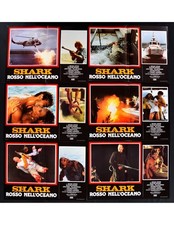 fotobuste SHARK rosso nell'oceano lo squalo berger garko bava monnier lamber F35
